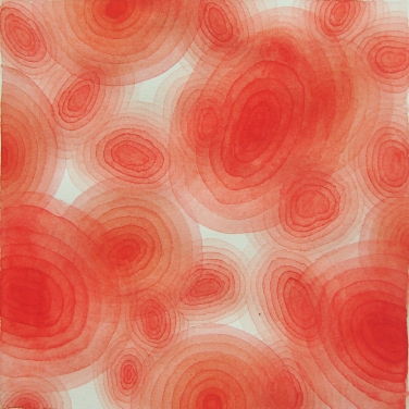 Blutbilder medium (2 von 3) / Aquarell / 25 x 25 cm